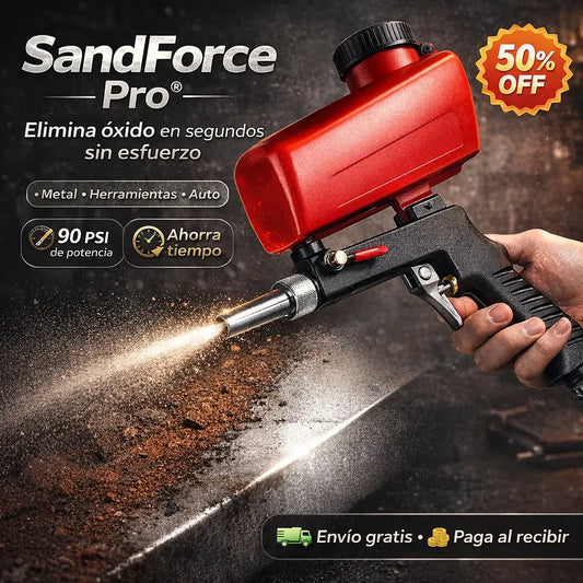 SandForce Pro®: Pistola de Arenado, haz que tus trabajos brillen!