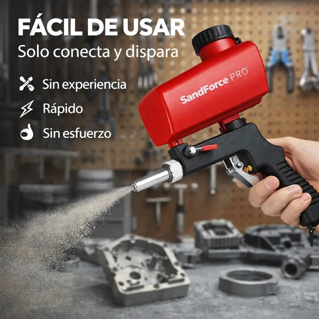 SandForce Pro®: Pistola de Arenado, haz que tus trabajos brillen!
