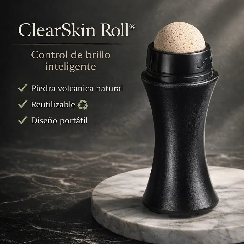 ¡PROMO 2X1! ClearSkin Roll®️: Rodillo Volcánico Matificante Reutilizable